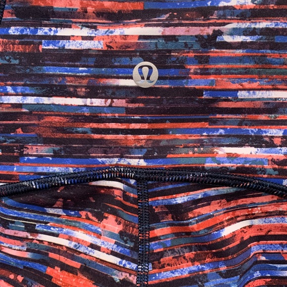 Lululemon Train Times 7/8 Tight 25”, Hinshu Alpine White/Multi, size 6 - Picture 7 of 10